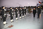 Inspection of minelayer vessel Pohjanmaa 16 December 2010. Copyright © Office of the President of the Republic of Finland